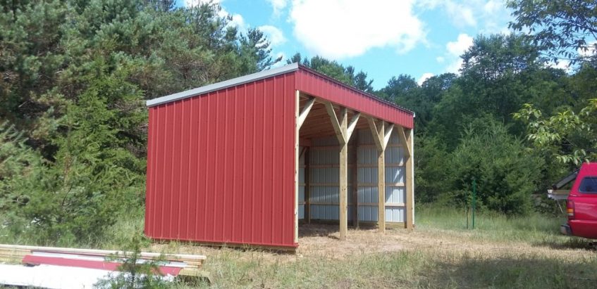 Open shed in west Cadillac MI